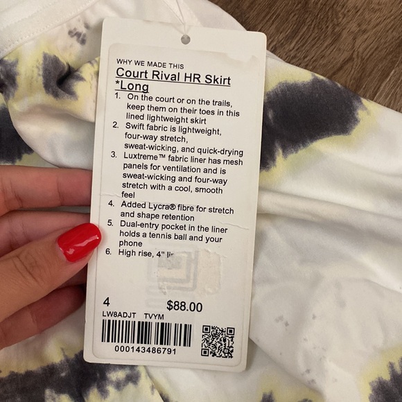 NWT Court Rival HR Skirt long size 4 - Picture 2 of 4